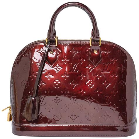 louis vuitton vernis alma mm amarante|authentic louis vuitton alma pm.